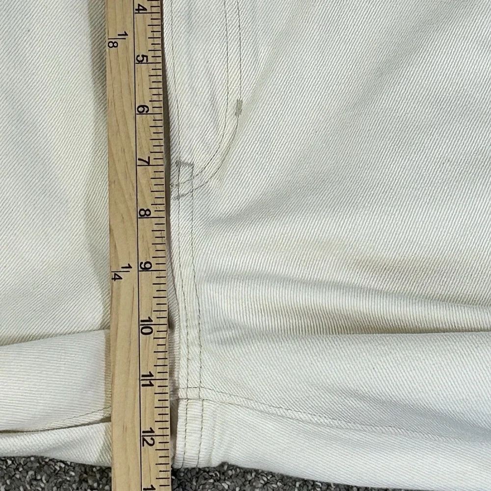 Banana Republic Women's High Rise Barrel Fit Jeans -Size 30- Ecru Off White